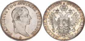 Austria 1/2 Taler 1831 A
KM# 2155; Franz II (1792-1835). Silver, 13.95g. AUNC.