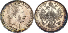 Austria 1 Florin 1861 A
KM# 2219; Silver; Franz Joseph I; UNC with outstanding toning