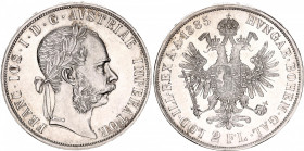 Austria 2 Florin 1885
KM# 2233; Silver; Franz Joseph I; UNC
