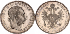 Austria 2 Florin 1890
KM# 2233; Silver; Franz Joseph I; UNC Toned