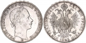 Austria 1 Vereinsthaler 1863 B
KM# 2244; Silver; Franz Joseph I; "Vereinsthaler"; Mint: Kremnitz; UNC