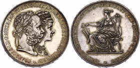 Austria 2 Florin 1879 Silver Wedding
X# M5; Silver; Franz Joseph I; Silver Wedding Jubilee; AUNC/UNC with beautiful toning