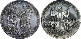 Czechoslovakia Silver 3 Dukat 1929 (ND) PCGS AU
KM# X10; Silver; St. Wenceslaus 1000th Death Anniversary; Kremnica / Kremnitz mint.; By O. Španiel; P...