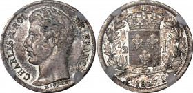 France 1/2 Franc 1827 A GENI AU 50
KM# 723.1; Silver; Charles X