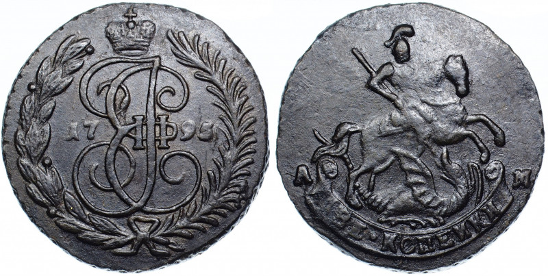 Russia 2 Kopeks 1795 AM R2
Bit# 873 R2; Сopper 22.17g 33х32mm; Anninsky Mint; 2...