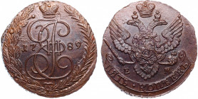 Russia 5 Kopeks 1789 EM
Bit# 643; Сopper 55.02g 44x42mm; UNC