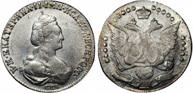 Russia 20 Kopeks 1778 СПБ
Bit# 388; Silver 4.48g; 1 Rouble by Petrov; Luster; AU-UNC