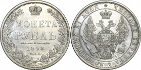 Russia 1 Rouble 1848 СПБ НI
Bit# 218; Silver 20.68 g.; Coin from old collection; UNC- with mint luster