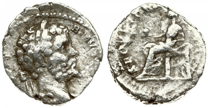Roman Empire 1 Denarius Septimius Severus AD 193-211. Roma. Laureate head right ...