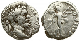 Roman Empire 1 Denarius Septimius Severus AD 195. Roma. Obverse: L SEPT SEV PERT AVG IMP V. Laureate head to right. Reverse: P M TR P III COS II P P. ...
