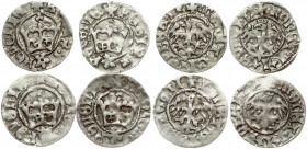 Poland 1/2 Grosz (1492–1499) Krakow Jan I Olbracht (1492–1501). Obverse: Eagle + MONETA ALBERTI. Reverse: Crown; rosette underneath + REGIS X POLONIE....