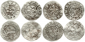Poland 1/2 Grosz (1446-1501) Casimir IV Jagiellon(1446–1492) & Jan I Olbracht (1492–1501). Obverse: Eagle + MONETA ... Reverse: Crown; + REGIS X POLON...
