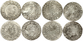 Poland 1 Grosz (1532-1546) Gdansk & Elbing & Prussia. Obverse: Crowned bust facing right. Reverse: Eagle and coat of arms city. (1532 Poland; 1535 Gda...