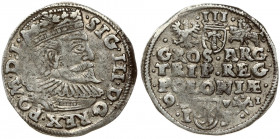 Poland 3 Groszy 1595 Poznan. Sigismund III Vasa (1587-1632). Obverse: Crowned bust right. Reverse: Value; divided date; symbols and two-line inscripti...