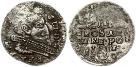 Poland 3 Groszy 1600 Lublin Sigismund III Vasa (1587-1632). Obverse: Crowned bust right. Reverse: Value; divided date; symbols and two-line inscriptio...
