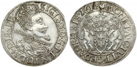 Poland Gdansk 1 Ort 1612 Sigismund III Vasa (1587-1632). Obverse Lettering: SIGIS 3 D G REX POL M D L R PR. Reverse Lettering: MONETA CIVIT GEDANENSIS...