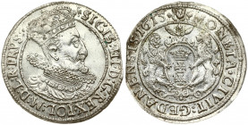 Poland Gdansk 1 Ort 1615 SA Sigismund III Vasa (1587-1632). Obverse Lettering: SIGIS III D G REX POL M D L R PRVS. Reverse Lettering: MONETA CIVIT GED...