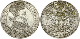 Poland Gdansk 1 Ort 1616 SA Sigismund III Vasa (1587-1632). Obverse Lettering: SIGIS III D G REX POL M D L R PRVS. Reverse Lettering: MONETA CIVIT GED...