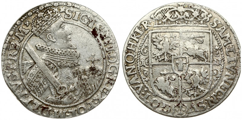Poland 1 Ort 1621 (PRV/S:M+) Bydgoszcz. Sigismund III Vasa (1587-1632). Obverse:...