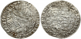 Poland 1 Ort 1622 PRVS:M Bydgoszcz. Sigismund III Vasa (1587-1632). Obverse: Crowned half-length figure right. Reverse: Crowned shield within fleece c...