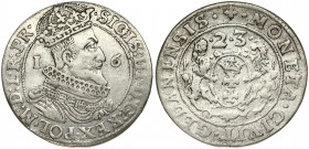 Poland Gdansk 1 Ort 1623 Sigismund III Vasa (1587-1632). Obverse Lettering: SIGIS III D G REX POL M D L R PR. Reverse Lettering: MONETA CIVIT GEDANENS...