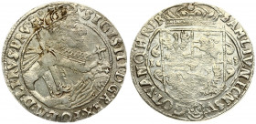 Poland 1 Ort 1623. Sigismund III Vasa (1587-1632) - Crown coins; ort 1623. Bydgoszcz; on the obverse end of the inscription PRV M. Silver. Shatalin BD...