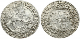 Poland 1 Ort 1623 (PRV:M+) Bydgoszcz. Sigismund III Vasa (1587-1632). Obverse: Crowned half-length figure right. Reverse: Crowned shield within fleece...