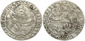 Poland 1 Ort 1624 Bydgoszcz. Sigismund III Vasa (1587-1632). Obverse: Crowned half-length figure right. Reverse: Crowned shield within fleece collar. ...