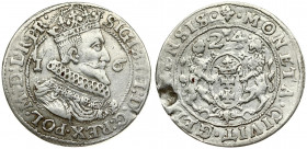 Poland Gdansk 1 Ort 1624/3 Sigismund III Vasa (1587-1632). Obverse Lettering: SIGIS III D G REX POL M D L R PR. Reverse Lettering: MONETA CIVIT GEDANE...