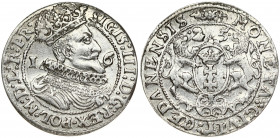 Poland Gdansk 1 Ort 1625 Sigismund III Vasa (1587-1632). Obverse Lettering: SIGIS III D G REX POL M D L R PR. Reverse Lettering: MONETA CIVIT GEDANENS...