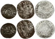 Poland ELBING 1 Solidus & 1-3 Groszy (1630-1631) Gustavus Adolphus(1611-1632). SWEDISH OCCUPATION. Obverse: Crowned GA monogram; titles of Gustavus Ad...