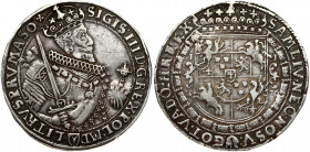 Poland 1 Thaler 1630 II Bydgoszcz Zygmunt III Waza (1587-1632) Obverse: Broad bust to the right; below the coat of arms of Polkozic and an inscription...