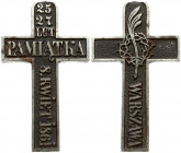 Poland Iron Cross (1861) Warsaw. Refers to Patriotic demonstrations that took place in Warshaw on February 25-27 and April 8 1861. Cross has defect. I...