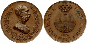 Poland Medal 1880 Emperor Franz Joseph in Krakow. by V. Glowadski; minted in 1880; on the occasion of the stay of Emperor Franz Joseph in Krakow. Bron...