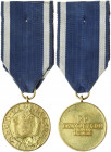 Poland Medal for the Odra Nysa and Baltyk (1945) Lodz.Obverse: Scroll; on which a map of Poland with the rivers and Gdansk; Warsaw; Szczecin and Wrocl...