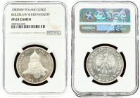 Poland 200 Zlotych 1982MW. Obverse: Imperial eagle above value. Reverse: King Boleslaw III Krzywousty. Silver. Y 132. NGC PF 63 ULTRA CAMEO