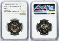Poland 20000 Zlotych 1994 200th Anniversary - Kosciuszko Insurrection. Obverse: Crowned eagle with wings open divides date. Reverse: Head left in circ...