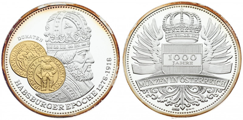 Austria Medal 1000 years of coins in Austria (2002) "Habsburg Era 1278-1918 Duka...
