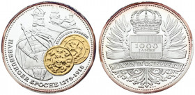 Austria Medal 1000 years of coins in Austria (2002) "Habsburg Era 1278-1918 Zeiringer Pfennig". Silver. Weight approx: 51.04 g. Diameter: 50 mm.