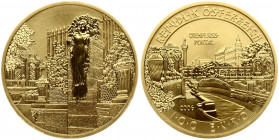 Austria 100 Euro 2006 Vienna's River Gate Park. Obverse: Bridge over river scene. Reverse: One of two 'sculpted ladies' flanking the park entrance. Go...