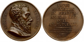 Belgium Medal (1820) Andreas Vesalius; by Lefevre (medicine); Andreas Vesalius. Bronze. Weight approx: 44.12 g. Diameter: 40 mm