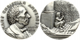 Denmark Medal 1975 The Little Match Girl. Issued to commemorate the 100th anniversary of the death of Denmark's world famous storyteller Hans Christia...