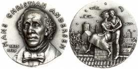 Denmark Medal 1976 The Shepherdess and the Chimney. Issued to commemorate the 100th anniversary of the death of Denmark's world famous storyteller Han...