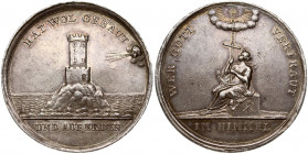 Germany Religion Medal (18-19 Century). Obverse: HAT WOL GEBAUT; UND AUF ERDEN. Reverse: WER GOTT VERTRAUT; IM HIMMEL. Silver. Weight approx: 18.47 g....