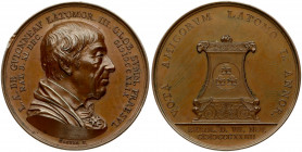 Germany Berlin Masonic Medal (1829). Three globes lodge. Bronze. Weight approx: 29.80 g. Diameter: 41.5 mm
