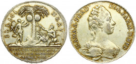 Italy Parma Medal (1769) Marriage Maria Amalia. Ferdinando di Borbone (1765-1802). Medal 1769 To the marriage of her daughter Maria Amalia with Ferdin...
