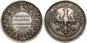 Italy Medal BRESSANONE 1779 Tyrol. Vacant seat. Obverse: INSIGNIA CAPITVLI BRIXINENSIS Eagle biceps frontal. Reverse: CAPITVLVM BRIXINIENSE REGNANS VA...