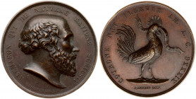 Italy Medal (1839) Alcmaeon; by V. Catenacci; Alcmaeon who wrote the nature of nature. Bronze. Weight approx: 43.29 g. Diameter: 40 mm