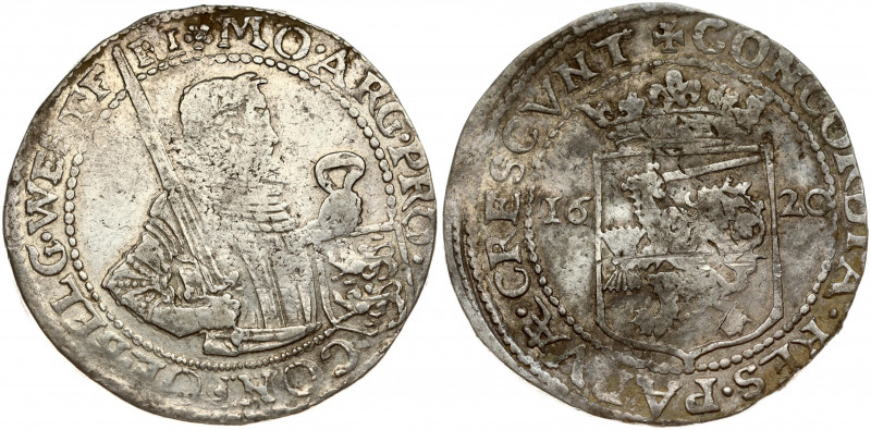 Netherlands WEST FRIESLAND 1 Nederlandse Rijksdaalder 1620 Obverse: Laureate 1/2...