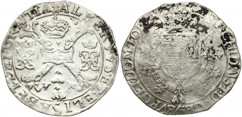 Spanish Netherlands TOURNAI 1 Patagon (1612-21). Albert & Isabella (1612-1621). ...